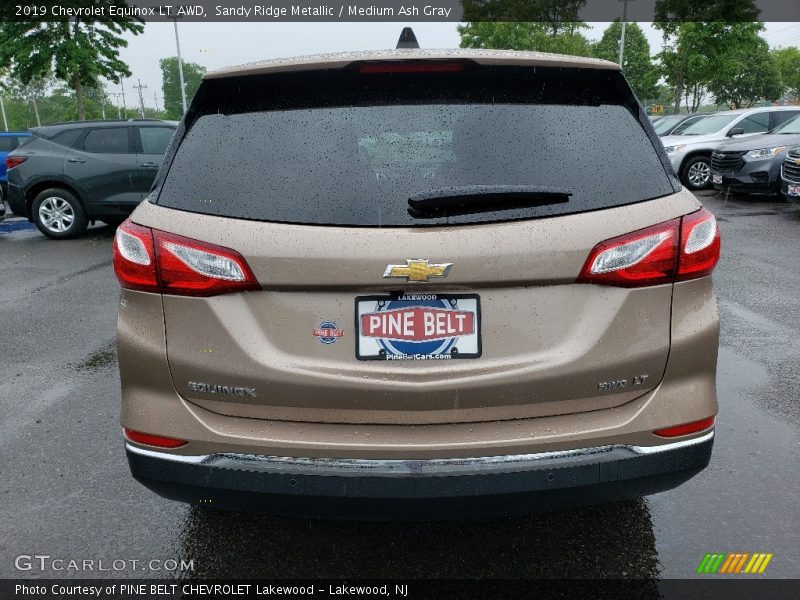 Sandy Ridge Metallic / Medium Ash Gray 2019 Chevrolet Equinox LT AWD