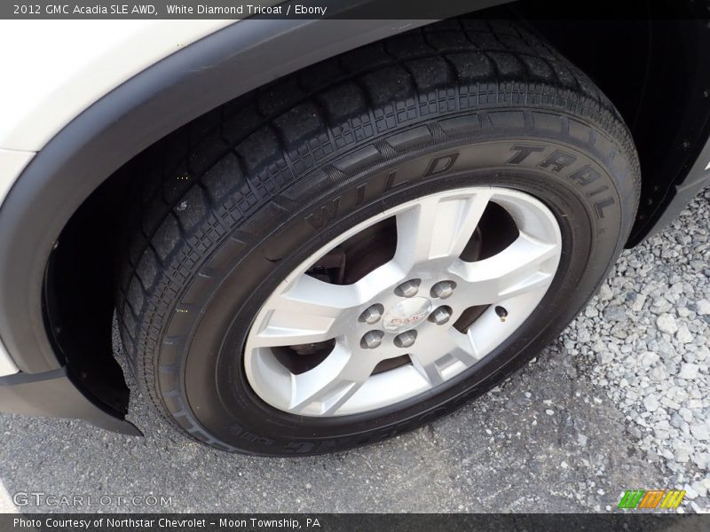 White Diamond Tricoat / Ebony 2012 GMC Acadia SLE AWD