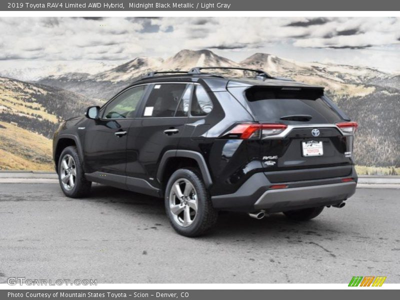 Midnight Black Metallic / Light Gray 2019 Toyota RAV4 Limited AWD Hybrid