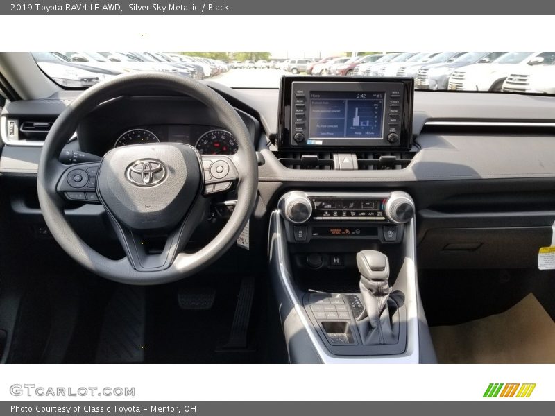 Silver Sky Metallic / Black 2019 Toyota RAV4 LE AWD