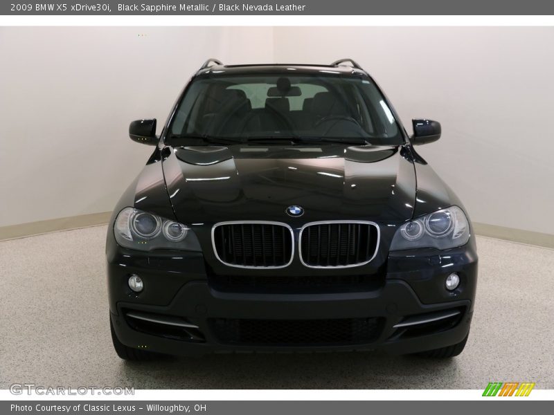 Black Sapphire Metallic / Black Nevada Leather 2009 BMW X5 xDrive30i