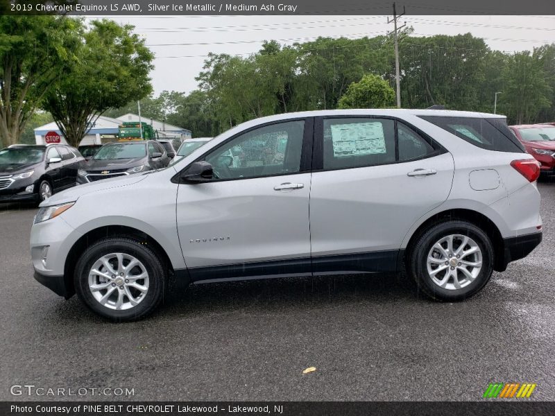 Silver Ice Metallic / Medium Ash Gray 2019 Chevrolet Equinox LS AWD