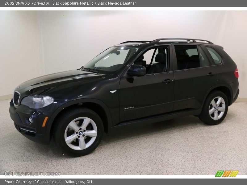 Black Sapphire Metallic / Black Nevada Leather 2009 BMW X5 xDrive30i