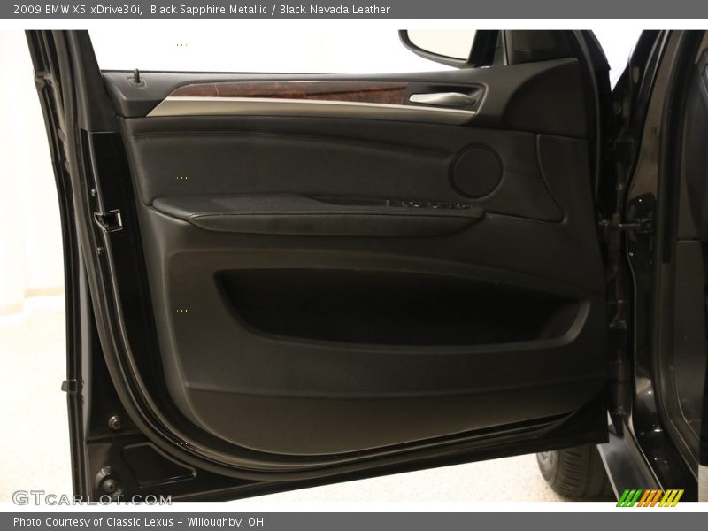 Black Sapphire Metallic / Black Nevada Leather 2009 BMW X5 xDrive30i