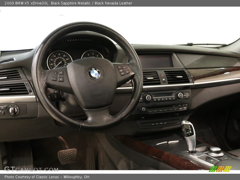 Black Sapphire Metallic / Black Nevada Leather 2009 BMW X5 xDrive30i