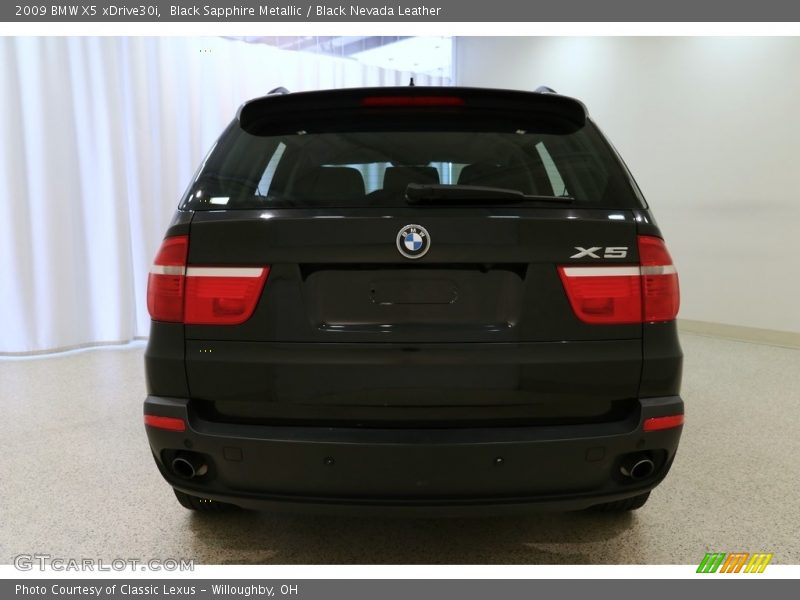 Black Sapphire Metallic / Black Nevada Leather 2009 BMW X5 xDrive30i