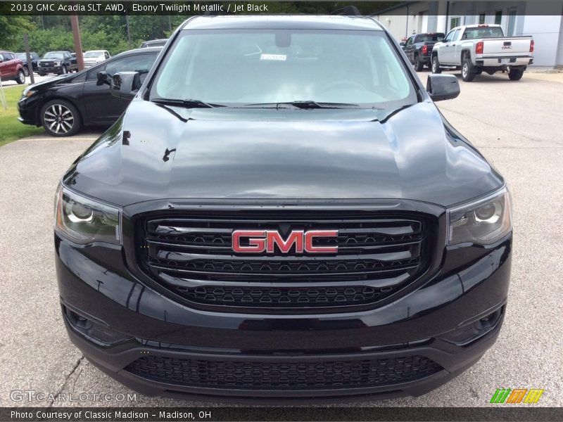 Ebony Twilight Metallic / Jet Black 2019 GMC Acadia SLT AWD