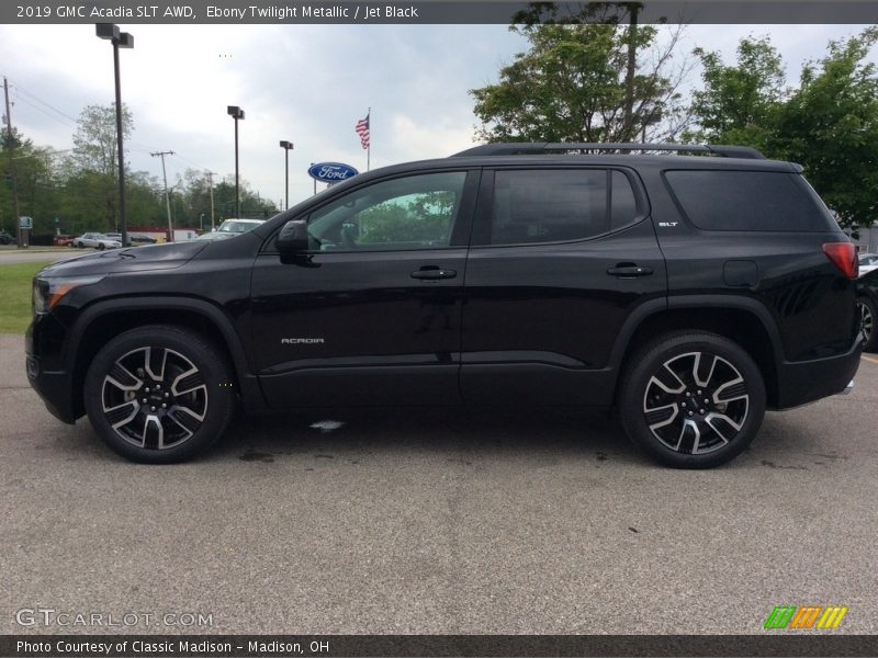 Ebony Twilight Metallic / Jet Black 2019 GMC Acadia SLT AWD
