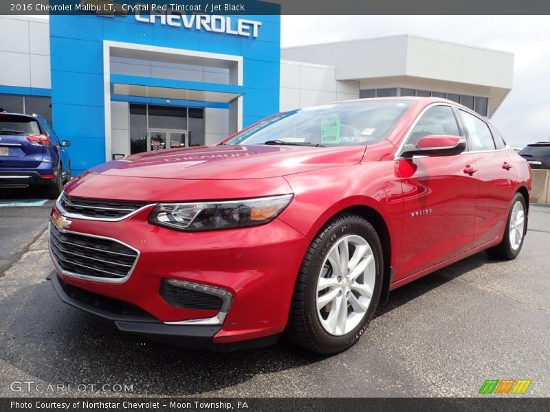 Crystal Red Tintcoat / Jet Black 2016 Chevrolet Malibu LT