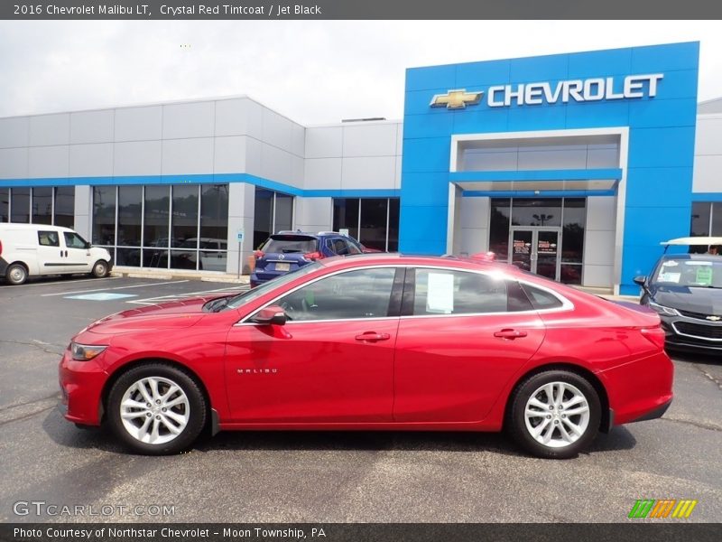 Crystal Red Tintcoat / Jet Black 2016 Chevrolet Malibu LT