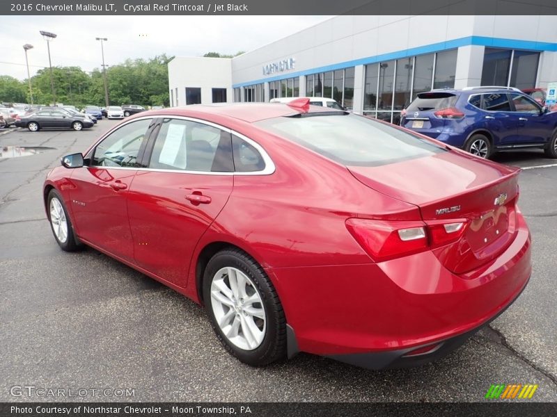 Crystal Red Tintcoat / Jet Black 2016 Chevrolet Malibu LT