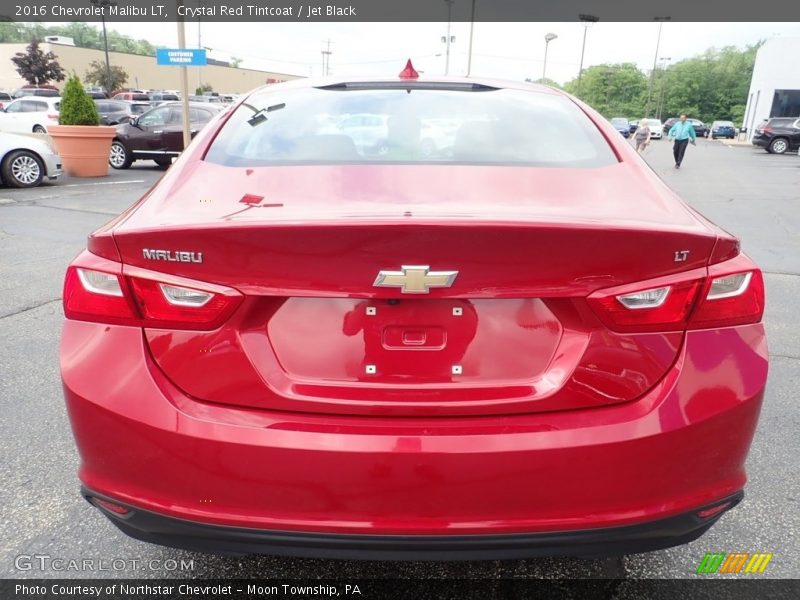 Crystal Red Tintcoat / Jet Black 2016 Chevrolet Malibu LT