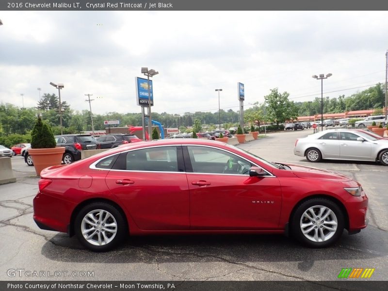 Crystal Red Tintcoat / Jet Black 2016 Chevrolet Malibu LT