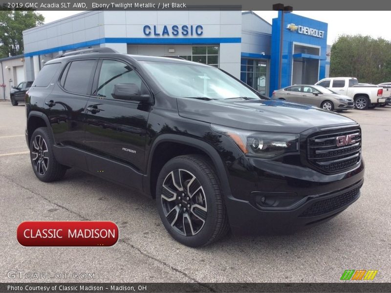 Ebony Twilight Metallic / Jet Black 2019 GMC Acadia SLT AWD