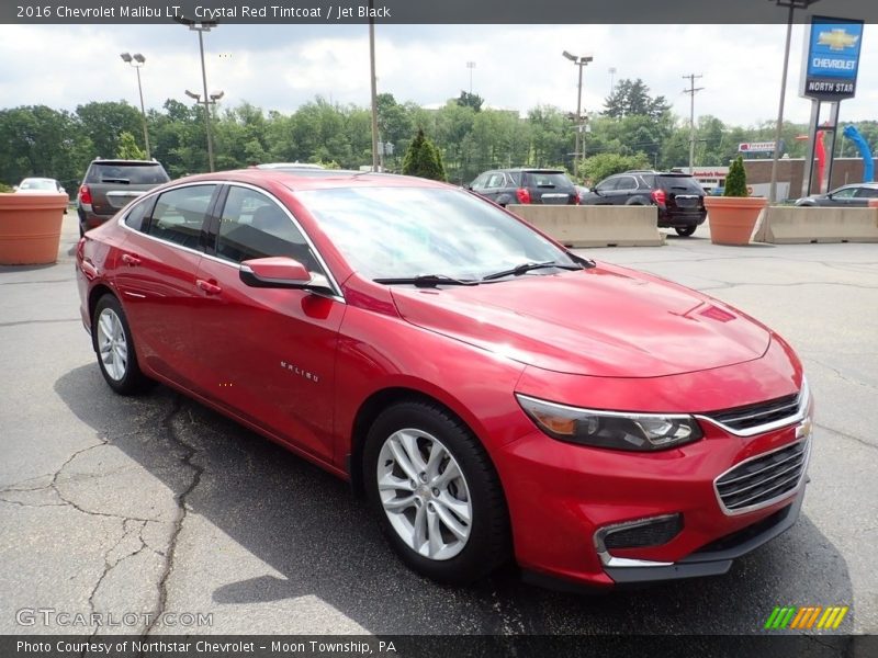 Crystal Red Tintcoat / Jet Black 2016 Chevrolet Malibu LT