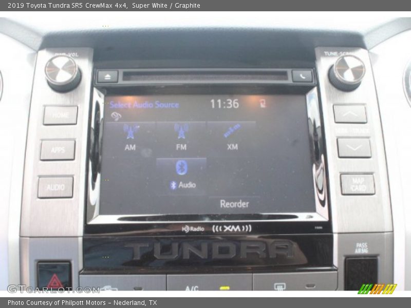 Super White / Graphite 2019 Toyota Tundra SR5 CrewMax 4x4