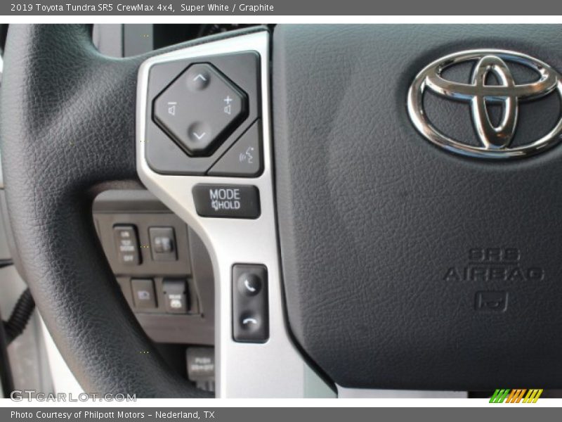 Super White / Graphite 2019 Toyota Tundra SR5 CrewMax 4x4
