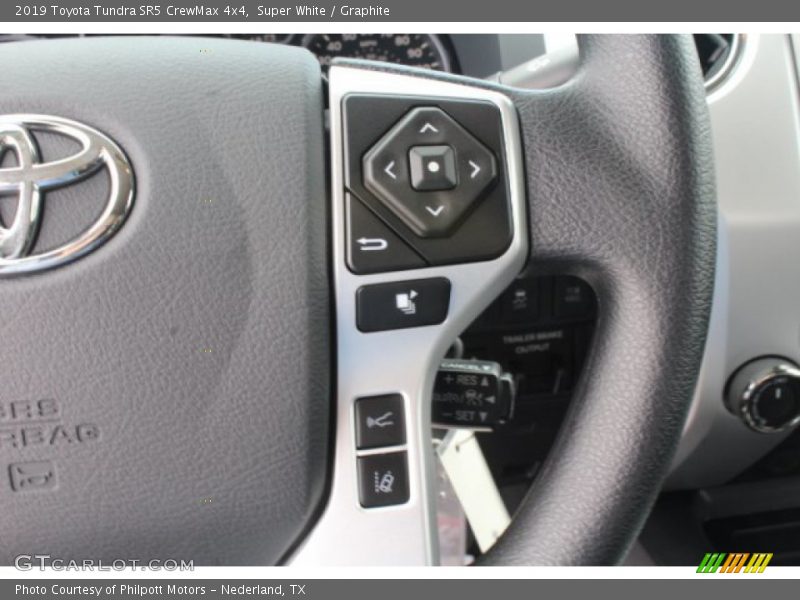 Super White / Graphite 2019 Toyota Tundra SR5 CrewMax 4x4