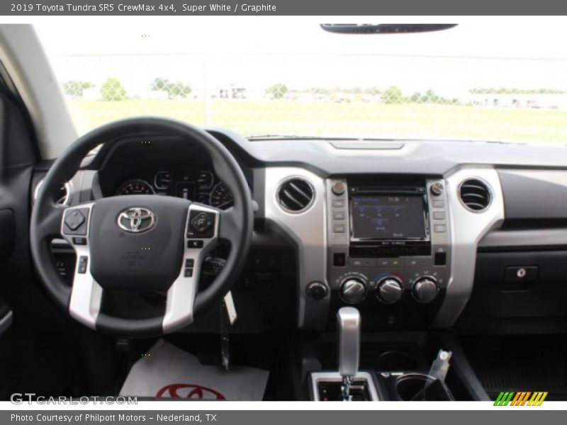 Super White / Graphite 2019 Toyota Tundra SR5 CrewMax 4x4