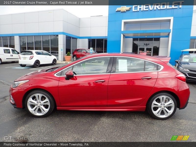 Cajun Red Tintcoat / Jet Black 2017 Chevrolet Cruze Premier