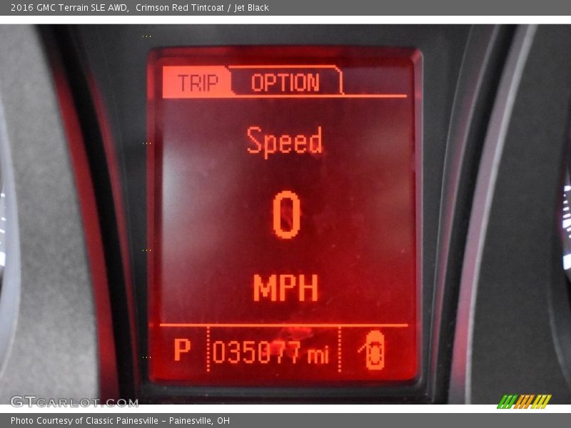 Crimson Red Tintcoat / Jet Black 2016 GMC Terrain SLE AWD
