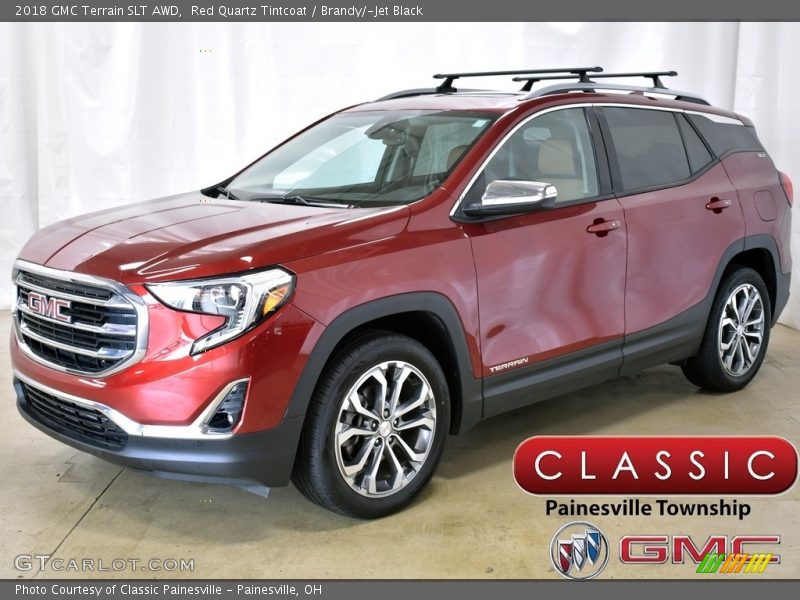 Red Quartz Tintcoat / Brandy/­Jet Black 2018 GMC Terrain SLT AWD