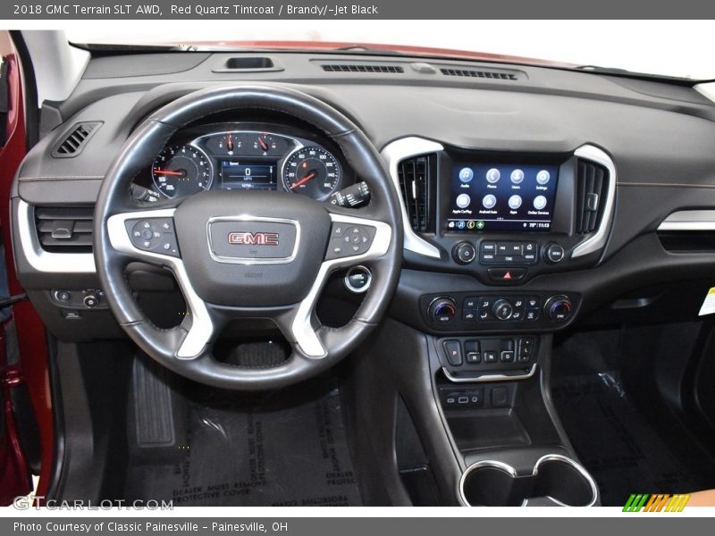 Red Quartz Tintcoat / Brandy/­Jet Black 2018 GMC Terrain SLT AWD