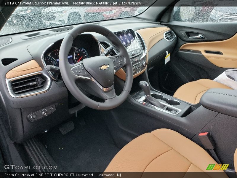 Mosaic Black Metallic / Jet Black/Brandy 2019 Chevrolet Equinox Premier AWD