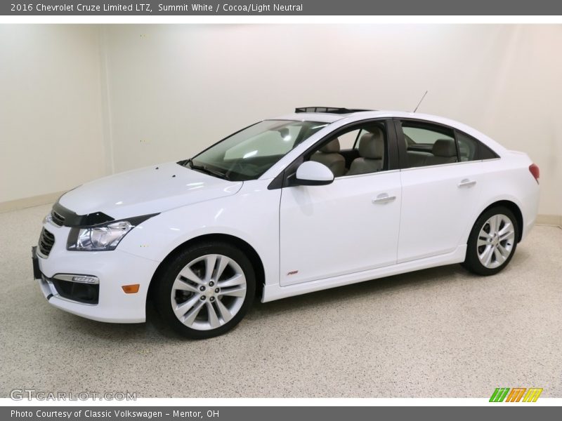 Summit White / Cocoa/Light Neutral 2016 Chevrolet Cruze Limited LTZ