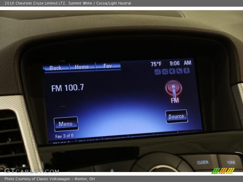 Summit White / Cocoa/Light Neutral 2016 Chevrolet Cruze Limited LTZ