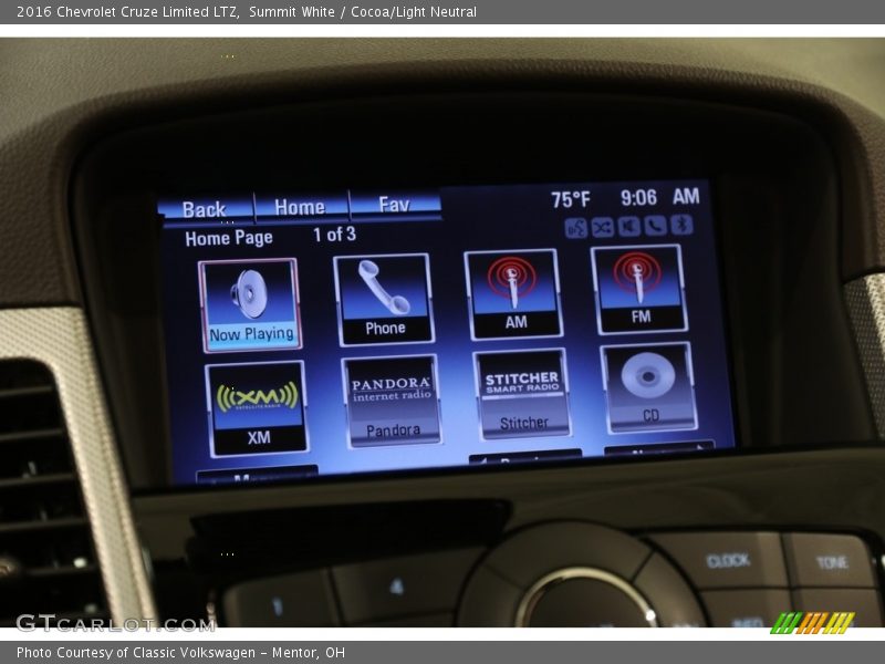 Summit White / Cocoa/Light Neutral 2016 Chevrolet Cruze Limited LTZ