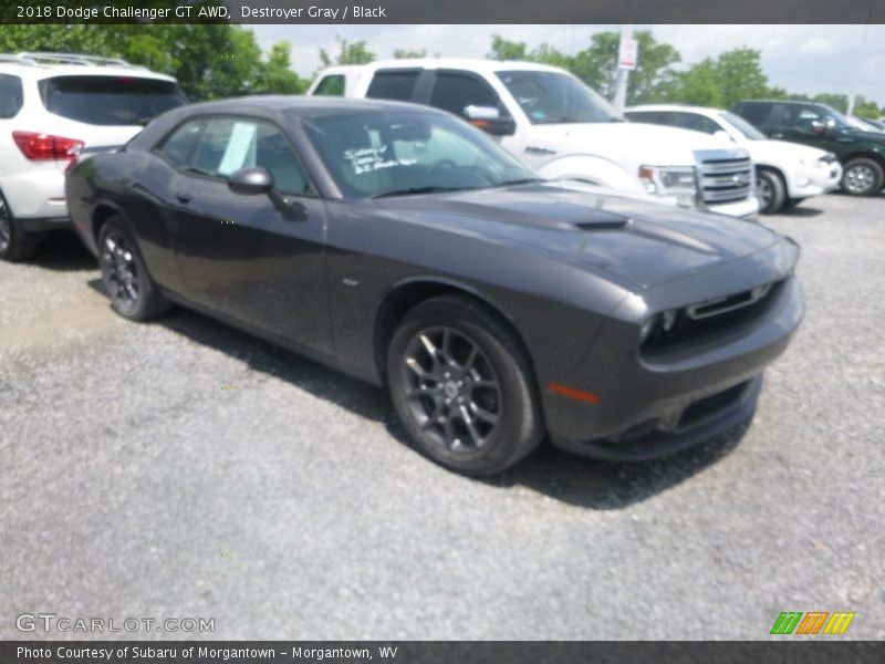 Destroyer Gray / Black 2018 Dodge Challenger GT AWD