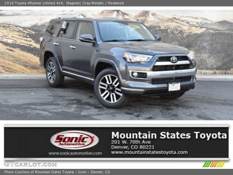 Magnetic Gray Metallic / Redwood 2019 Toyota 4Runner Limited 4x4
