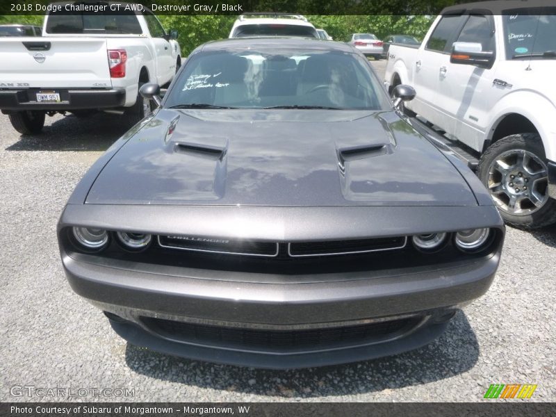 Destroyer Gray / Black 2018 Dodge Challenger GT AWD