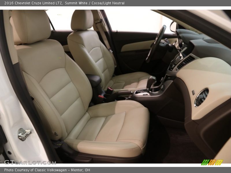 Summit White / Cocoa/Light Neutral 2016 Chevrolet Cruze Limited LTZ