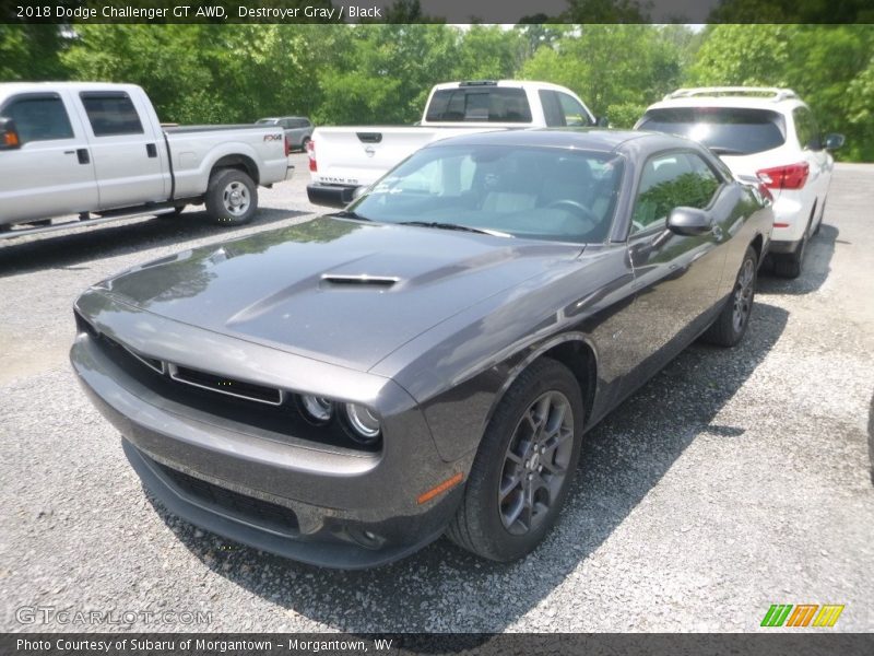 Destroyer Gray / Black 2018 Dodge Challenger GT AWD