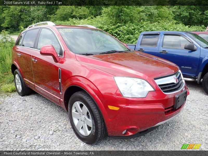 Ruby Red / Tan 2008 Saturn VUE XR