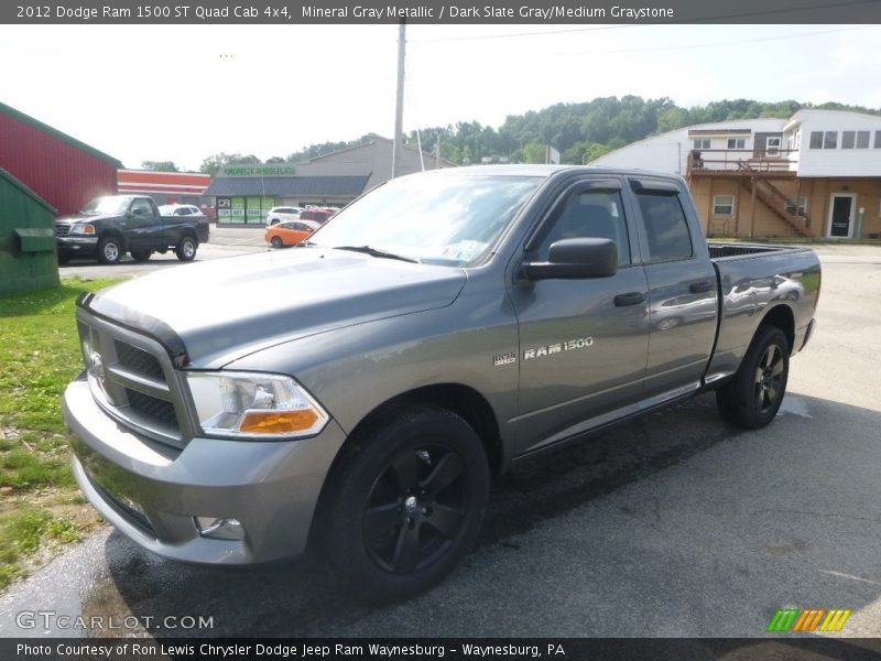 Mineral Gray Metallic / Dark Slate Gray/Medium Graystone 2012 Dodge Ram 1500 ST Quad Cab 4x4