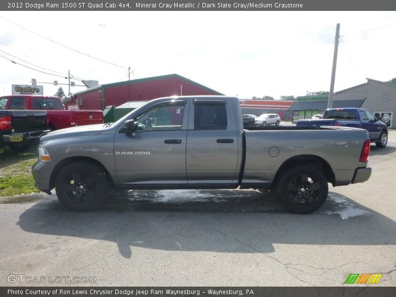 Mineral Gray Metallic / Dark Slate Gray/Medium Graystone 2012 Dodge Ram 1500 ST Quad Cab 4x4