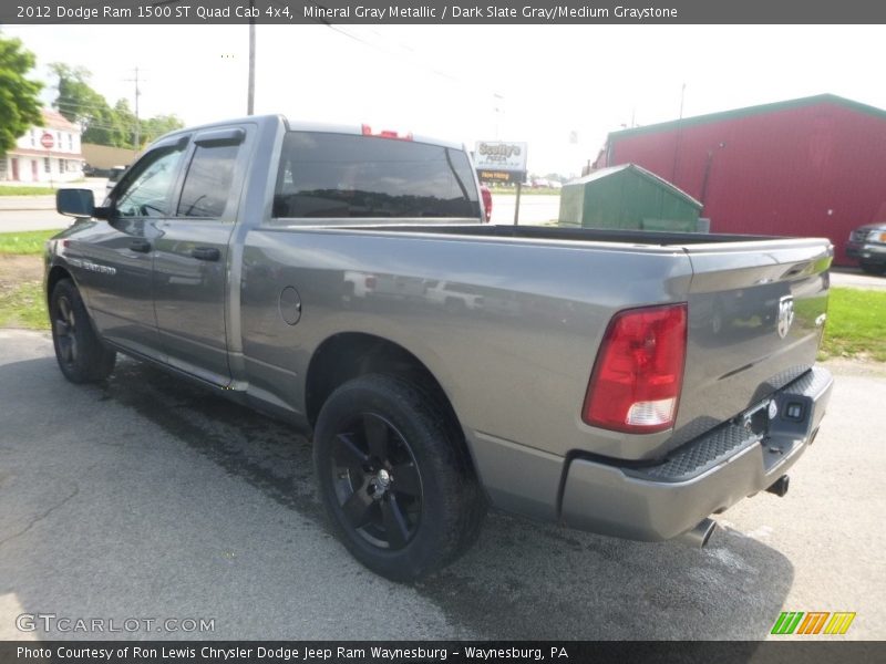 Mineral Gray Metallic / Dark Slate Gray/Medium Graystone 2012 Dodge Ram 1500 ST Quad Cab 4x4