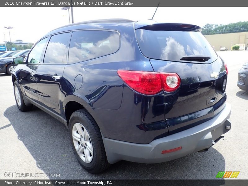 Dark Blue Metallic / Dark Gray/Light Gray 2010 Chevrolet Traverse LS