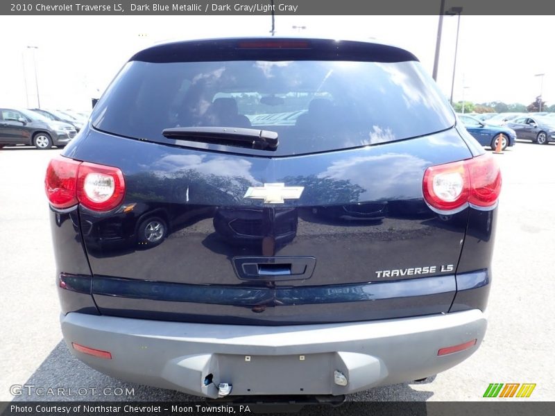 Dark Blue Metallic / Dark Gray/Light Gray 2010 Chevrolet Traverse LS