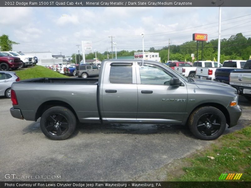 Mineral Gray Metallic / Dark Slate Gray/Medium Graystone 2012 Dodge Ram 1500 ST Quad Cab 4x4