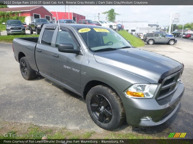Mineral Gray Metallic / Dark Slate Gray/Medium Graystone 2012 Dodge Ram 1500 ST Quad Cab 4x4