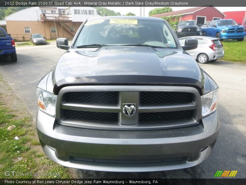 Mineral Gray Metallic / Dark Slate Gray/Medium Graystone 2012 Dodge Ram 1500 ST Quad Cab 4x4