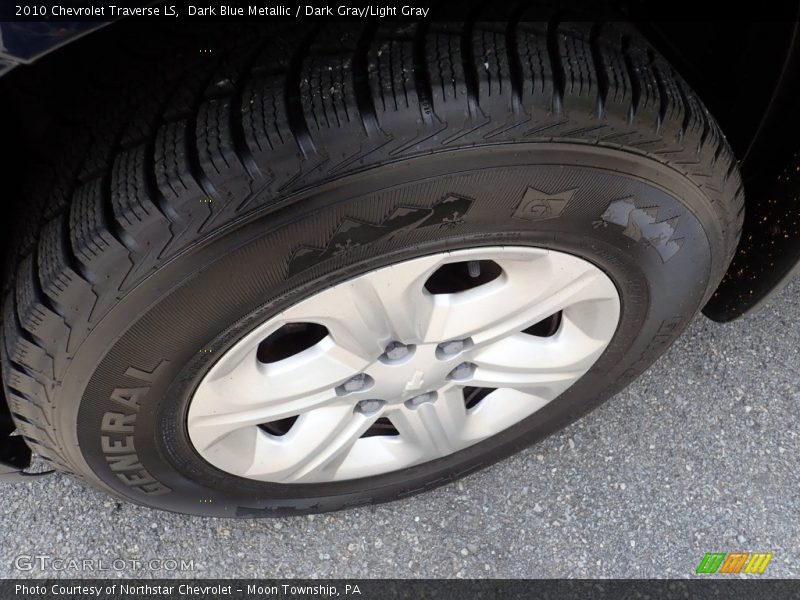 Dark Blue Metallic / Dark Gray/Light Gray 2010 Chevrolet Traverse LS