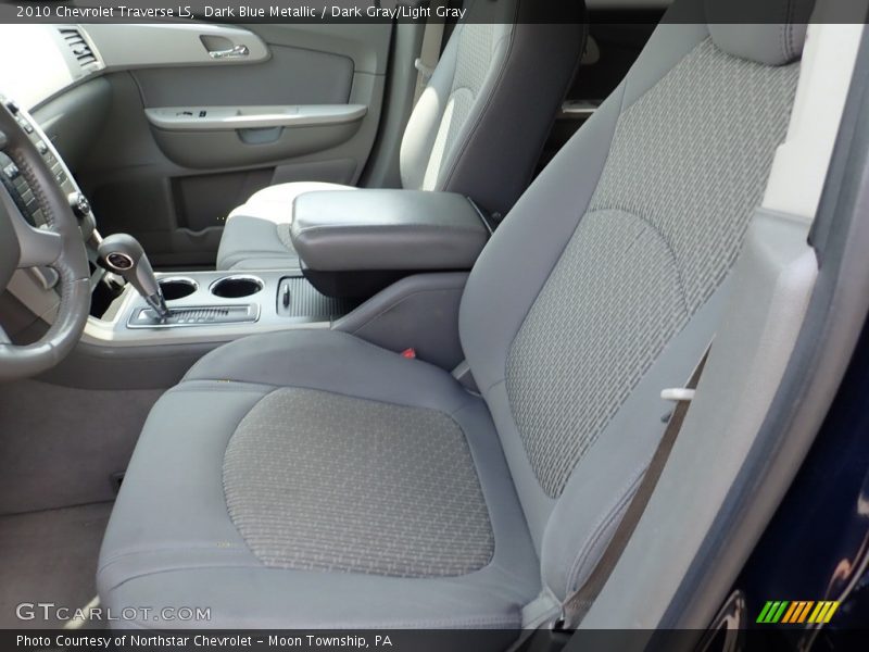 Dark Blue Metallic / Dark Gray/Light Gray 2010 Chevrolet Traverse LS