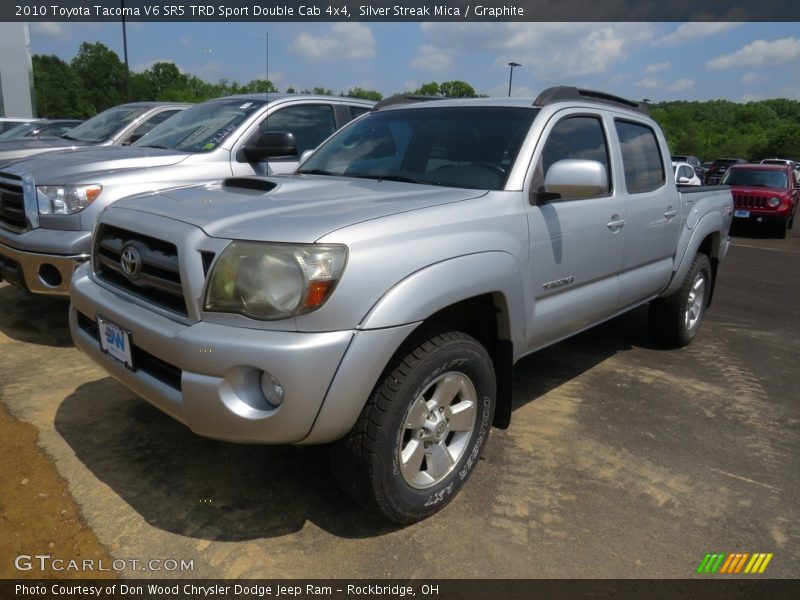 Silver Streak Mica / Graphite 2010 Toyota Tacoma V6 SR5 TRD Sport Double Cab 4x4