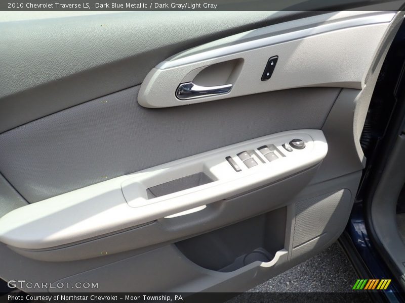 Dark Blue Metallic / Dark Gray/Light Gray 2010 Chevrolet Traverse LS