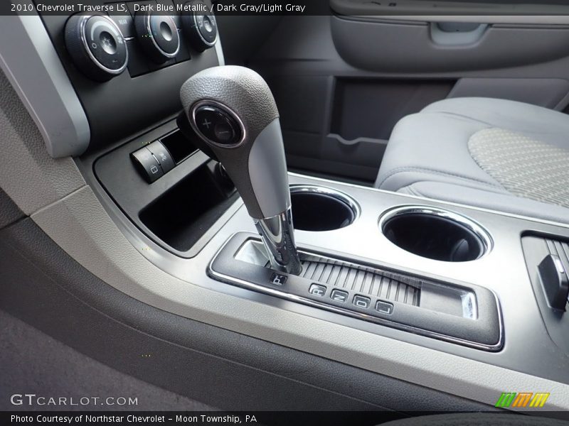Dark Blue Metallic / Dark Gray/Light Gray 2010 Chevrolet Traverse LS